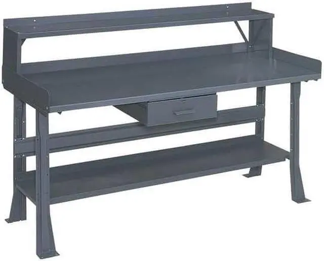 Alt view image 6 of 6 - ZORO SELECT 4TW34 Workbench Top,Steel,60x30 in.,Straight