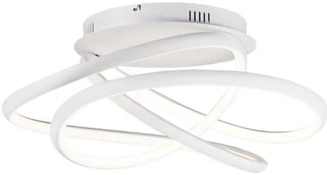 Alt view image 2 of 4 - ET2 E30640-MW 24.5 in. Twisted LED Flush Mount Ceiling Light, Matte White