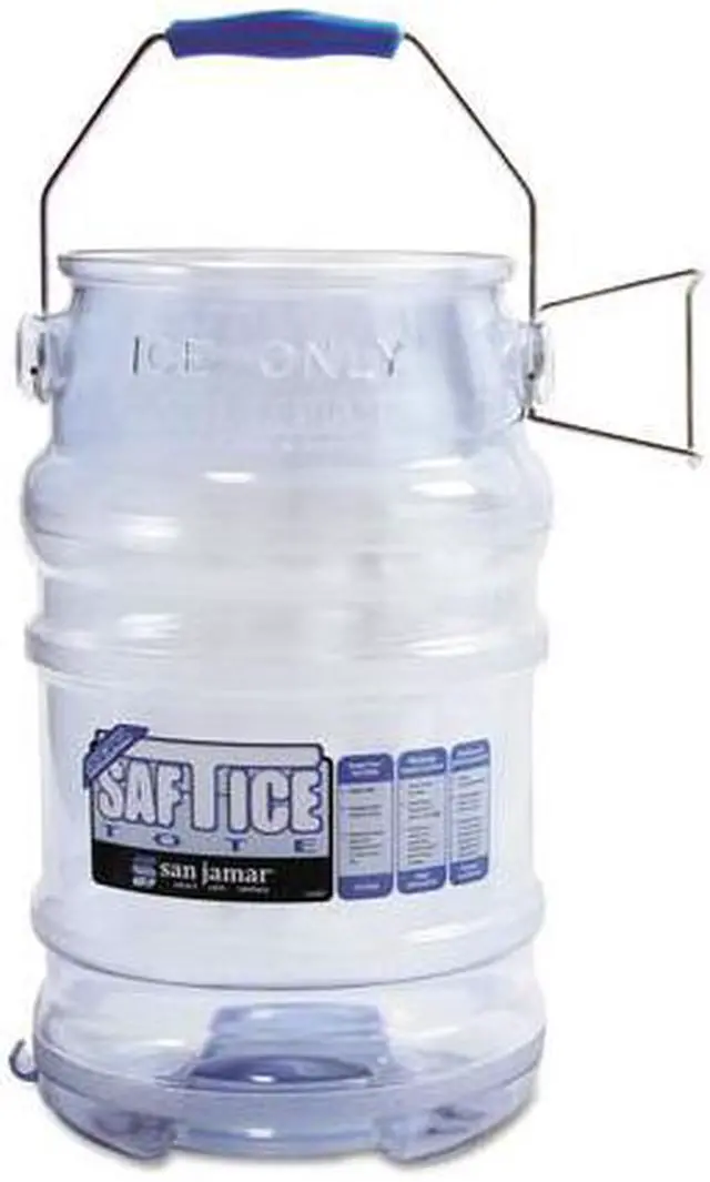 Alt view image 7 of 7 - Saf-T-Ice Ice Tote 6Gal Trans Blu