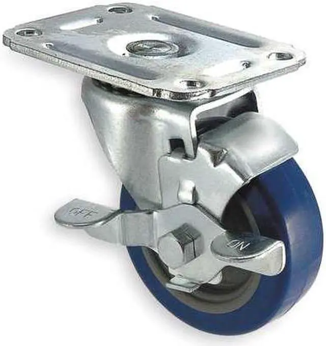 Main image of ZORO SELECT 1UHP2 Swivel Plate Caster,Poly,5 in.,125 lb.
