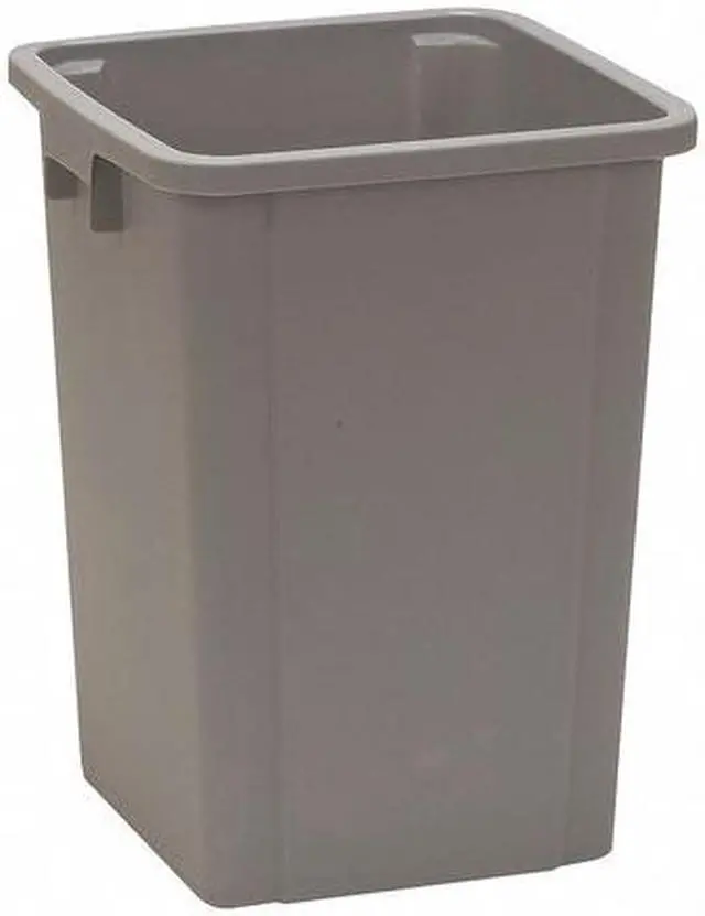 Main image of TOUGH GUY 4PGR8 19 gal. Plastic Square Trash Can, Gray