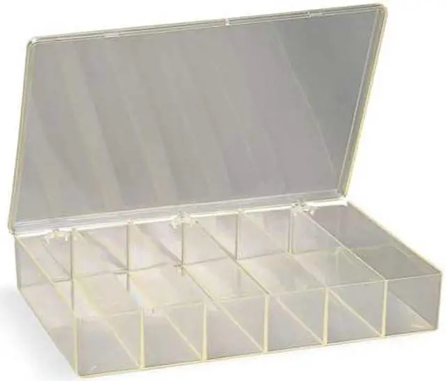 Alt view image 3 of 3 - FLAMBEAU 6674KC Compartment Box with 6 compartments, Plastic, 2 13/16 in H x