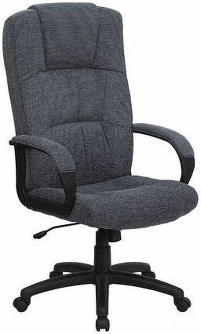 Alt view image 14 of 20 - Flash Furniture BT-9022-BK-GG High Back Gray Fabric Executive Office Chair