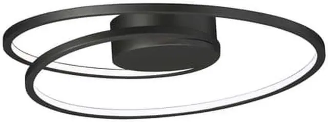 Main image of ET2 E21320-BK Cycle 1-Light 18" Wide Black Flush Mount Light