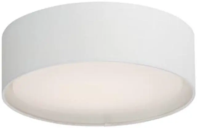Alt view image 2 of 3 - Maxim 10232WL 20 in. Prime LED Flush Mount Ceiling Light, White Linen