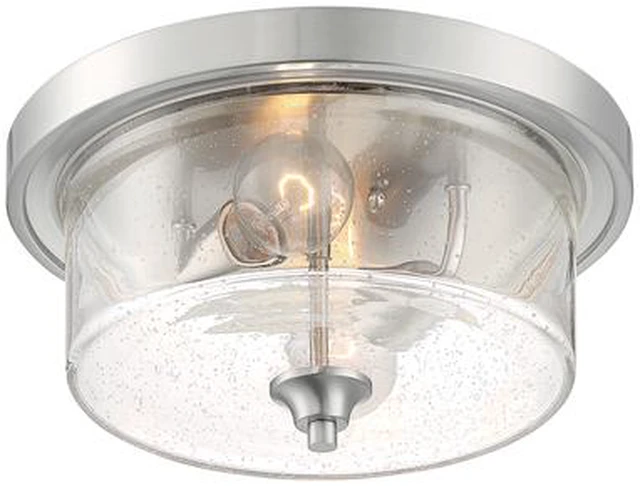 Main image of NUVO 60/7190 Fixture, Flush, 2-Light, Incandescent, 60W, 120V, A19, Medium