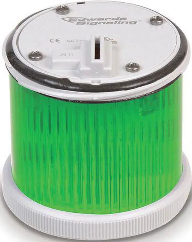 Main image of EDWARDS SIGNALING 270LEDMG120A Tower Light Module, 120V AC, Green, 70 mm Dia.,