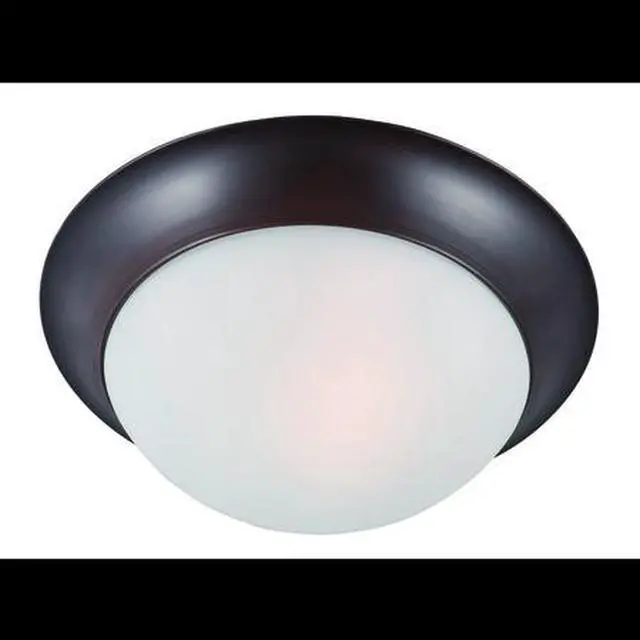 Alt view image 2 of 3 - Maxim 5850FTOI 4 x 12 in. Essentials One Light Flush Mount, Oil Rubbed Bronze