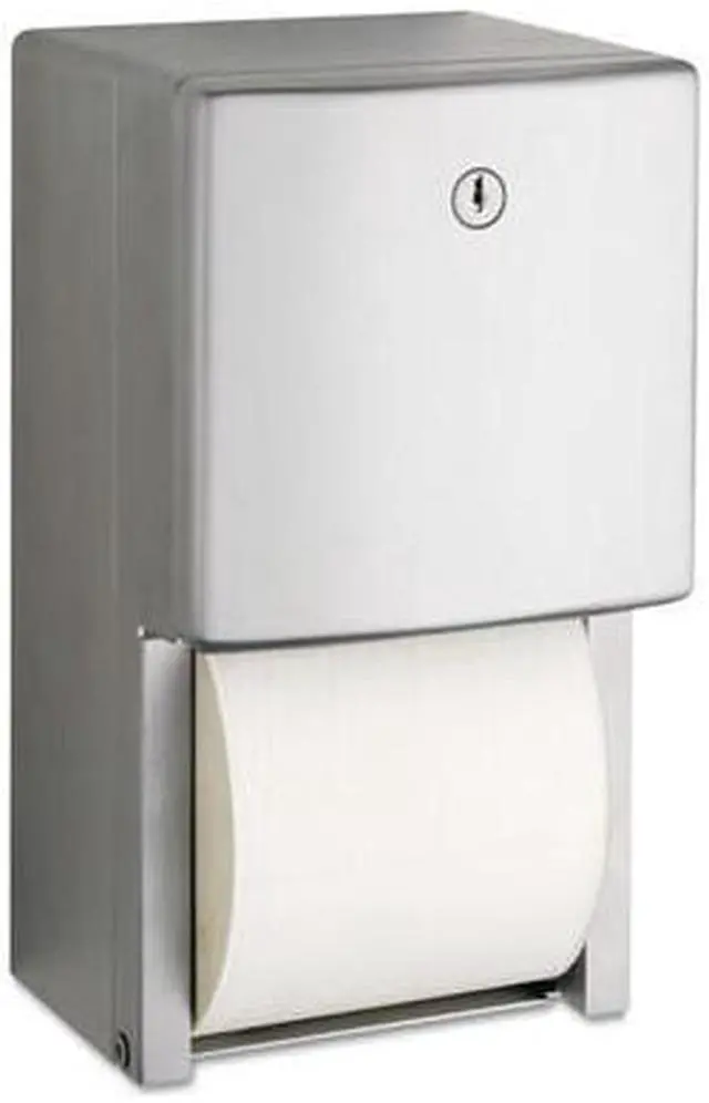 Alt view image 10 of 11 - Bobrick ConturaSeries Two-Roll Tissue Dispenser 6 1/16" x 5 15/16" x 11" 4288