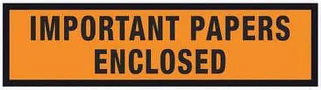 Main image of Tape Logic PL449 10 x 12 in. 2 Mil Poly Orange Important Papers Enclosed Envelopes