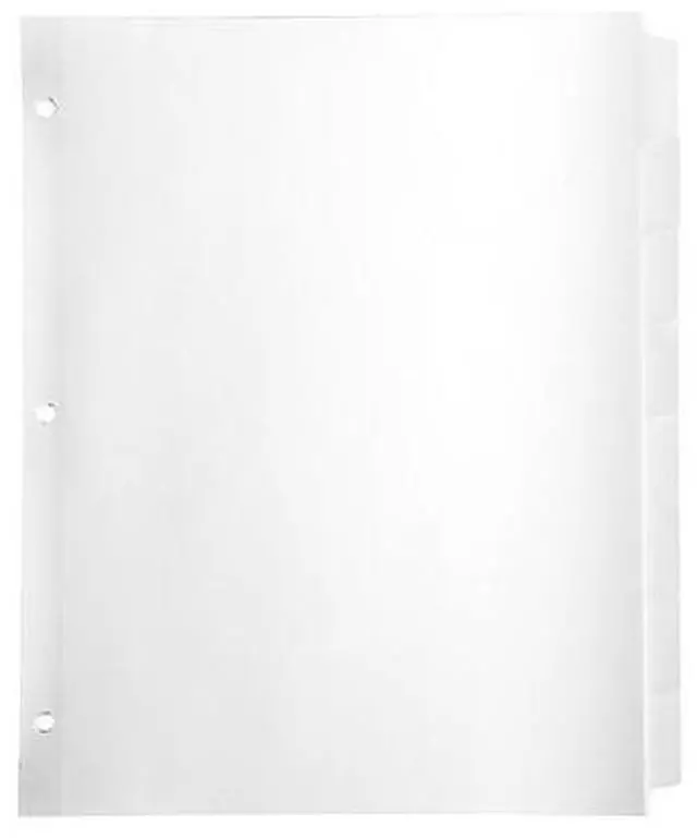 Alt view image 4 of 9 - Business Source Plain Tab Indexes 9/32" Holes 3HP 8Tab 24 Sets/BX WE 36684