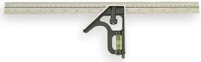 Alt view image 2 of 3 - JOHNSON 420EM Combination Square,16 In,Zinc