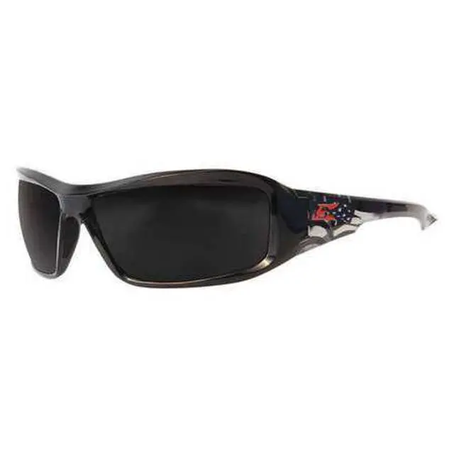 Alt view image 4 of 5 - Edge Eyewear XB116-P1 Black / Smoke Lens Safety Glasses Brazeau Patriot 1