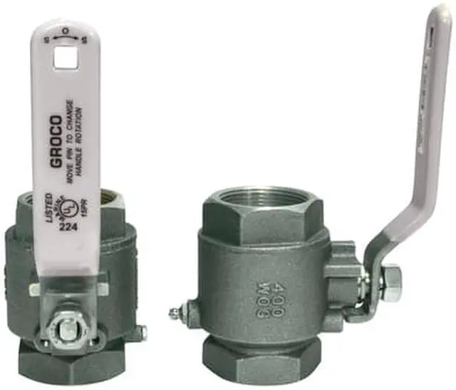 Alt view image 3 of 5 - GROCO 1/4 NPT STAINLESS STEEL IN-LINE BALL VALVE