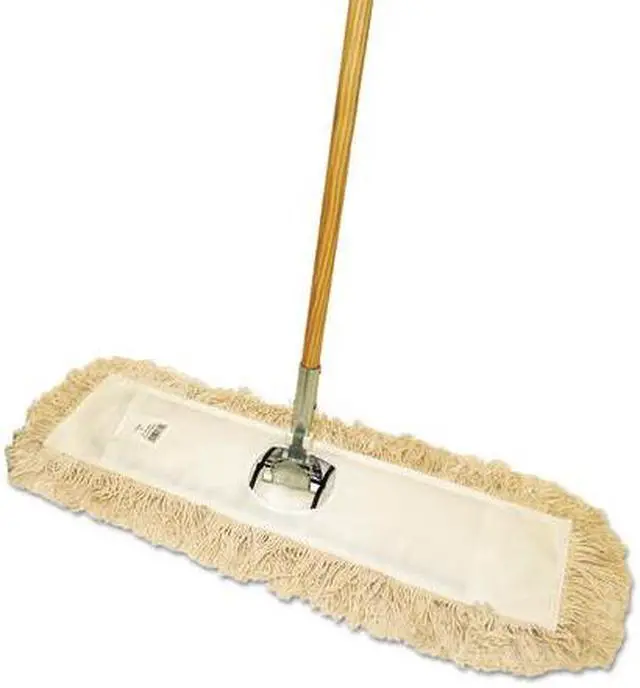 Alt view image 15 of 20 - Boardwalk Cut-End Dust Mop Kit 36 x 5 60" Wood Handle Natural M365C