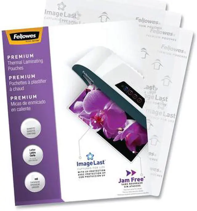 Alt view image 2 of 7 - Fellowes ImageLast Premium Thermal Pouches Letter 60/Pack (5288001)