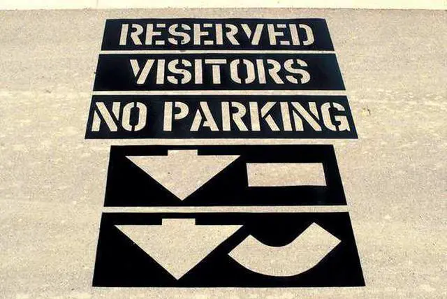 Alt view image 3 of 3 - C.H. HANSON 12460 Parking Lot Stencil Kit,Plastic
