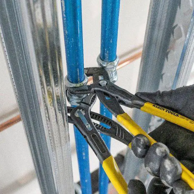 Alt view image 8 of 8 - Water Pump Pliers, 10-1/8", Chrome Vanadium Steel, Klein Tools, D504-10B