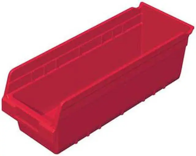 Alt view image 2 of 4 - AKRO-MILS 30098RED Red Shelf Bin, 17-7/8"L x 6-5/8"W x 6"H