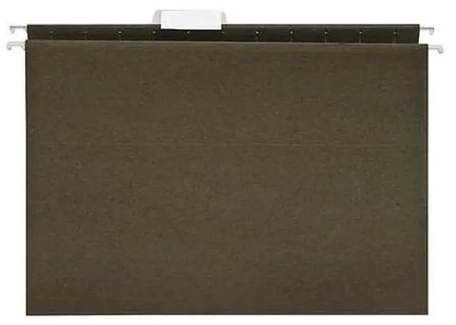 Alt view image 4 of 10 - Business Source Hanging Folder 1/5 Tab Cut Letter 25/BX Standard Green 17533