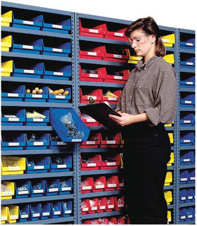 Alt view image 5 of 7 - AKRO-MILS 30120BLUE Shelf Storage Bin, Plastic, 4 1/8 in W x 4 in H x 11 5/8 in