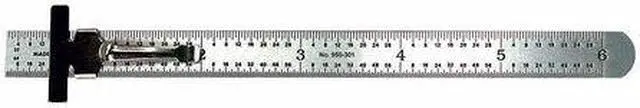 Main image of MITUTOYO 950-301 Pocket Rule, Stl, Inch, 32nds, 64ths, 6 In L