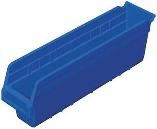 Alt view image 3 of 4 - AKRO-MILS 30048BLUE Blue Shelf Bin, 17-7/8"L x 4-1/8"W x 6"H
