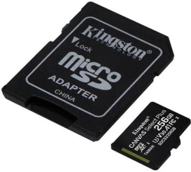 Alt view image 4 of 8 - Kingston Canvas Select Plus - Flash memory card (microSDXC to SD adapter included) - 256 GB - A1 / Video Class V30 / UHS