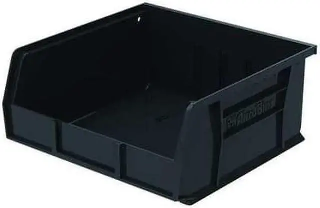 Main image of AKRO-MILS 30235BLACK Black Hang and Stack Bin, 10-7/8"L x 11"W x 5"H
