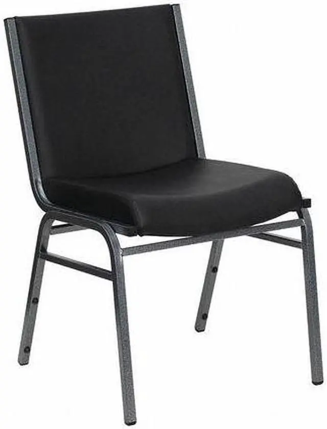 Alt view image 9 of 20 - HERCULES Series Heavy Duty Black Vinyl Stack Chair