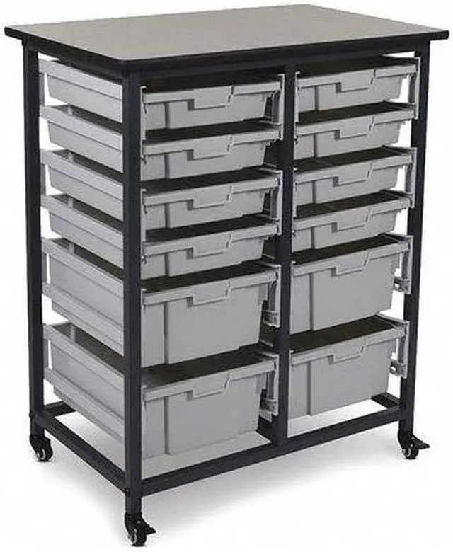 Alt view image 15 of 16 - Double Row Mobile Small Bin Storage Unit