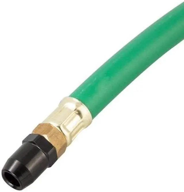 Alt view image 7 of 8 - STEELMAN 75052 Straight Chuck Tire Inflator with Built-In Gauge and Green 12-Inch Hose