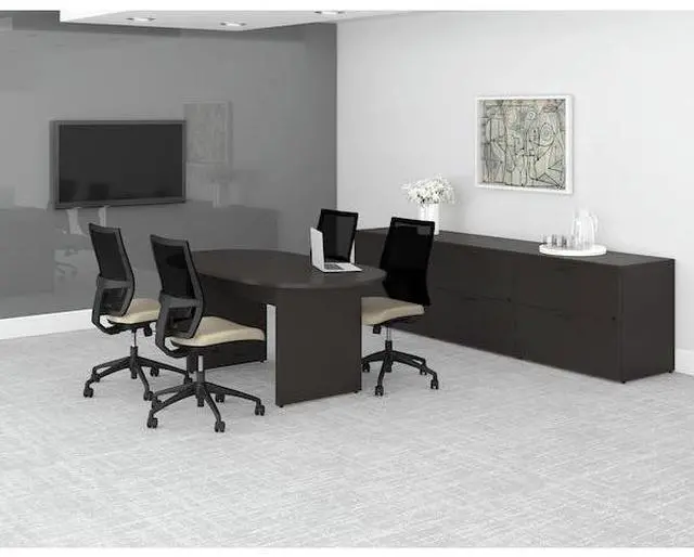 Alt view image 5 of 9 - Lorell PB2448ES Prominence 2.0 Espresso Laminate Bridge