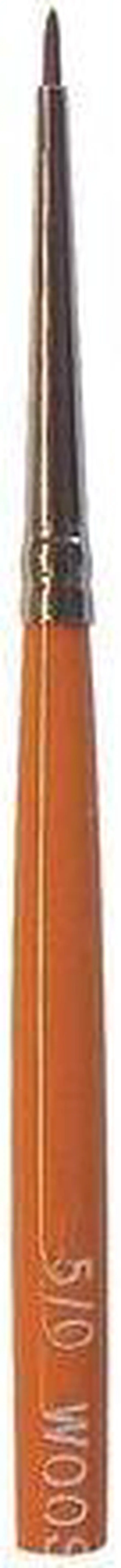 Main image of WOOSTER F1623-5/0 #5/0 Artist Soft, Red Sable Bristle, Paint Brush, Wood Handle