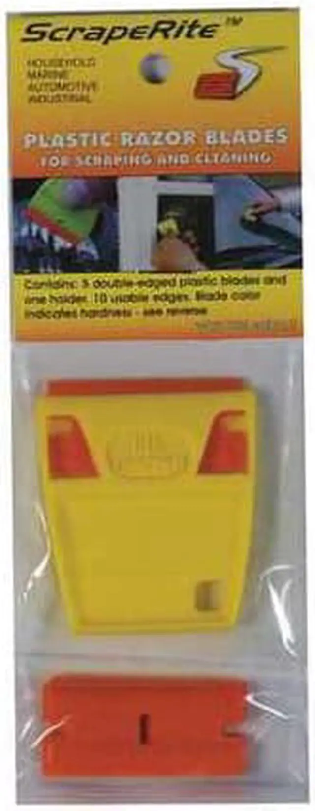 Main image of HARDLINE PRODUCTS GSR5GPOE Scraper,2 in. L,Razor Blade,Plastic