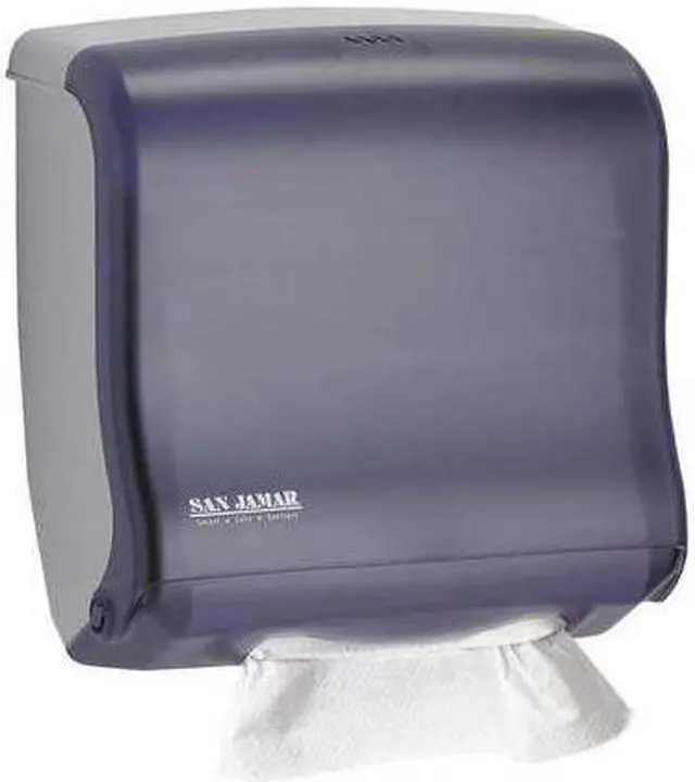 Main image of San Jamar Ultrafold Fusion C-Fold & Multifold Towel Dispenser 11 1/2x5 1/2x11 1/2 Black T1755TBK