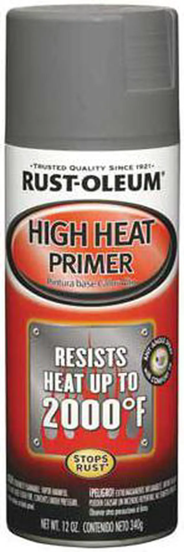 Alt view image 4 of 4 - Rustoleum 249340 12 Oz Gray High Heat Primer Spray Paint