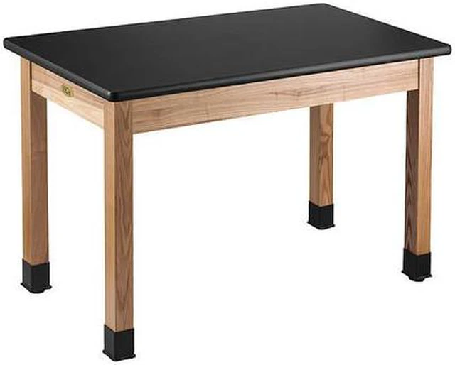 Main image of NATIONAL PUBLIC SEATING SLT1-2460H Sci Lab Table,HSLT,Oak Legs,24"x60"x30"
