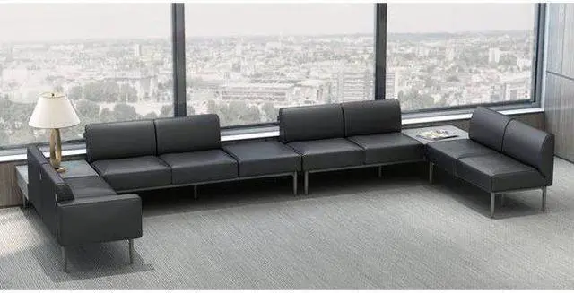 Alt view image 11 of 16 - Lorell Contemporary Sofa Seat Cushioned Armrest