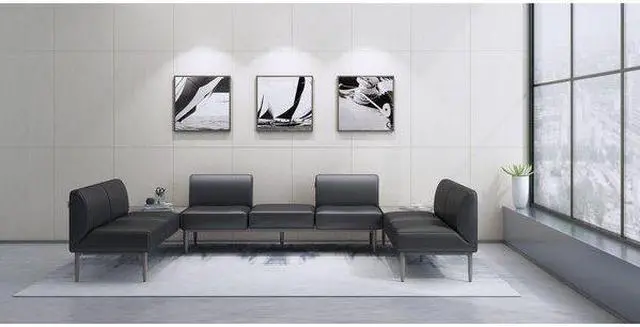 Alt view image 12 of 16 - Lorell Contemporary Sofa Seat Cushioned Armrest