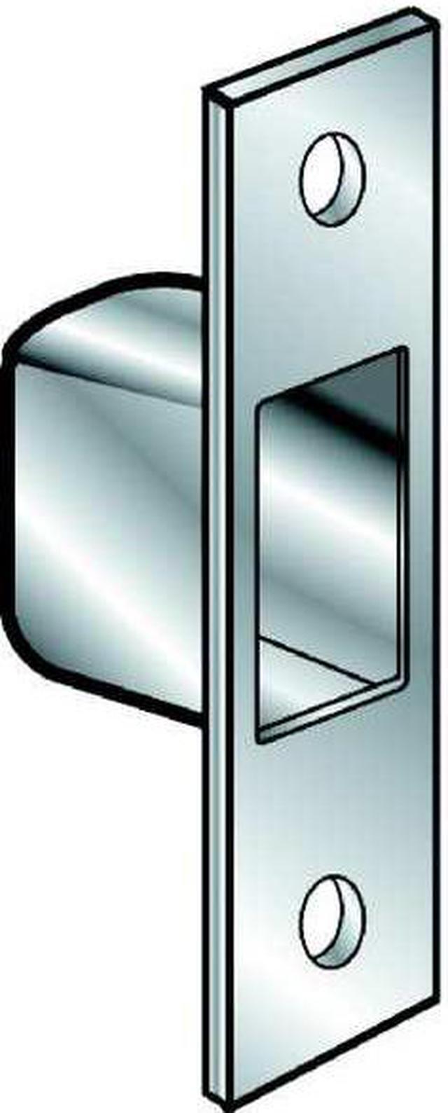 Alt view image 3 of 3 - ZORO SELECT 3EJD3 1-1/4"W x 4-7/8"L, Box Stike Deadbolt Plate, Chrome
