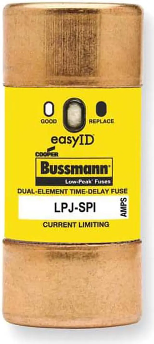 Alt view image 5 of 5 - EATON BUSSMANN LPJ-50SPI UL Class Fuse, J Class, Time-Delay, 50A, 600V AC,