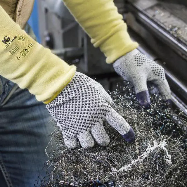 Alt view image 5 of 8 - KLEENGUARD 97434 Cut-Resistant Gloves, Cut Level A2 ,Dotted ,Nitrile ,Dotted