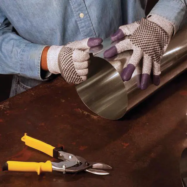 Alt view image 7 of 8 - KLEENGUARD 97434 Cut-Resistant Gloves, Cut Level A2 ,Dotted ,Nitrile ,Dotted