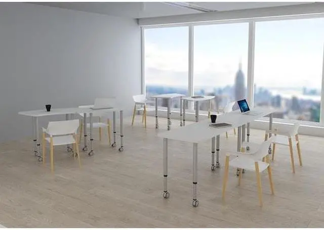 Alt view image 14 of 17 - Lorell Legs, F/Panel Dividers, W/Casters, 18-3/4"X2"X71", Sr (LLR90271)