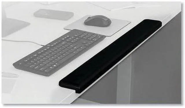 Alt view image 12 of 20 - 3M Gel Wrist Rest for Standing Desks, 30.13 x 3.25 x 1, Black - OEM