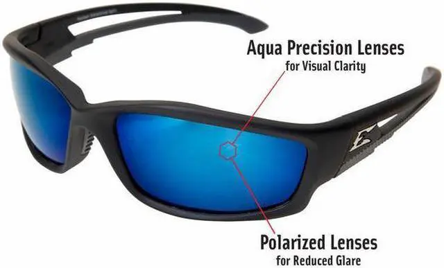 Alt view image 9 of 12 - EDGE EYEWEAR TSKAP218 Kazbek, Safety Glasses Polarized, Light Blue Precision
