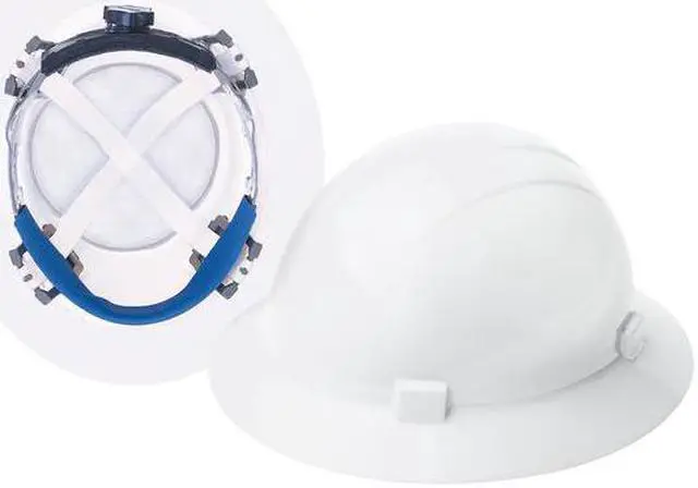 Alt view image 2 of 3 - ERB SAFETY WEL20004WH Hard Hat, Americana 360(R), Polyethylene, 4 Point