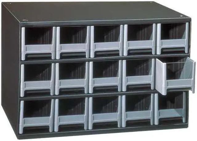 Alt view image 4 of 8 - AKRO-MILS 19715 Drawer Bin Cabinet W/ 15 Drawers, Gray, Steel/Polystyrene, 17