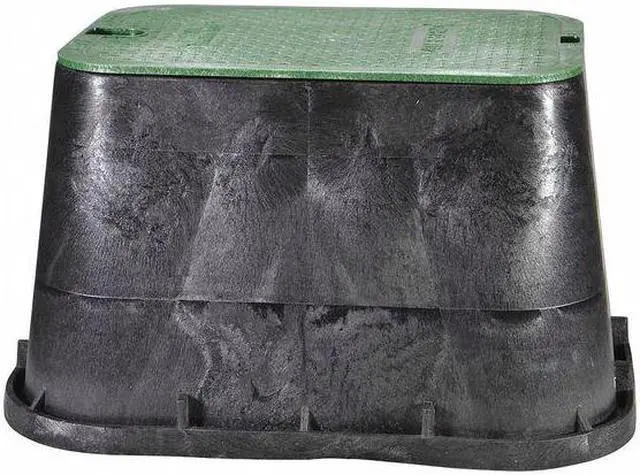 Alt view image 2 of 2 - NDS 113BC Rectangular Valve Box, Polypropylene, 12-1/4 in H x 15-1/2 in W x 21